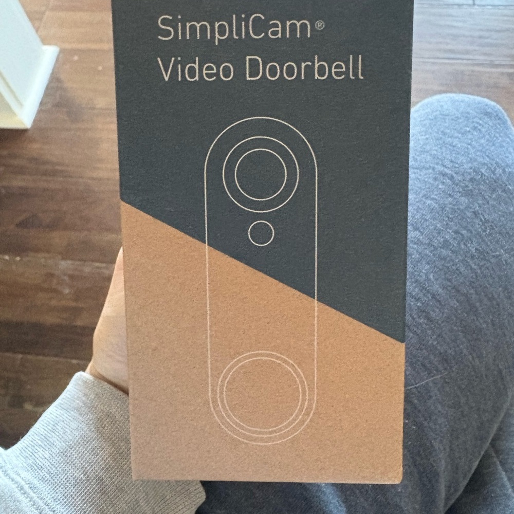 SimpliSafe SimpliCam Video Doorbell - Black and Brown